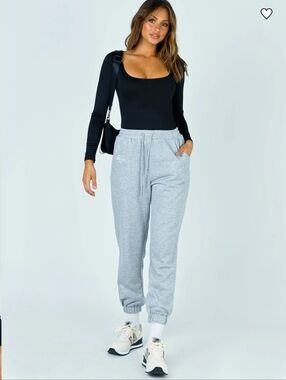 Black Long-Sleeve Square-Neck Bodysuit OQQ Brand Large